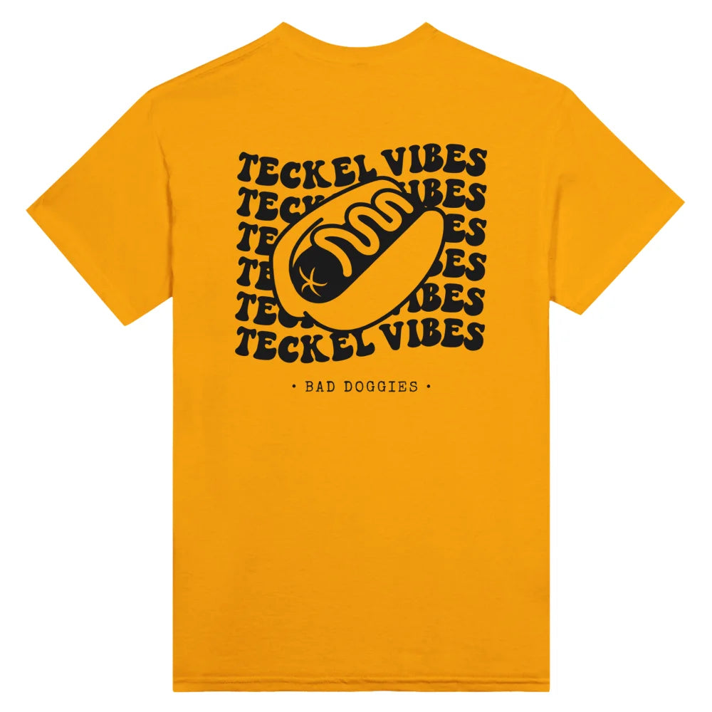 T-shirt Teckel Vibes 🌭 - Gold is the New Black / S T-shirt