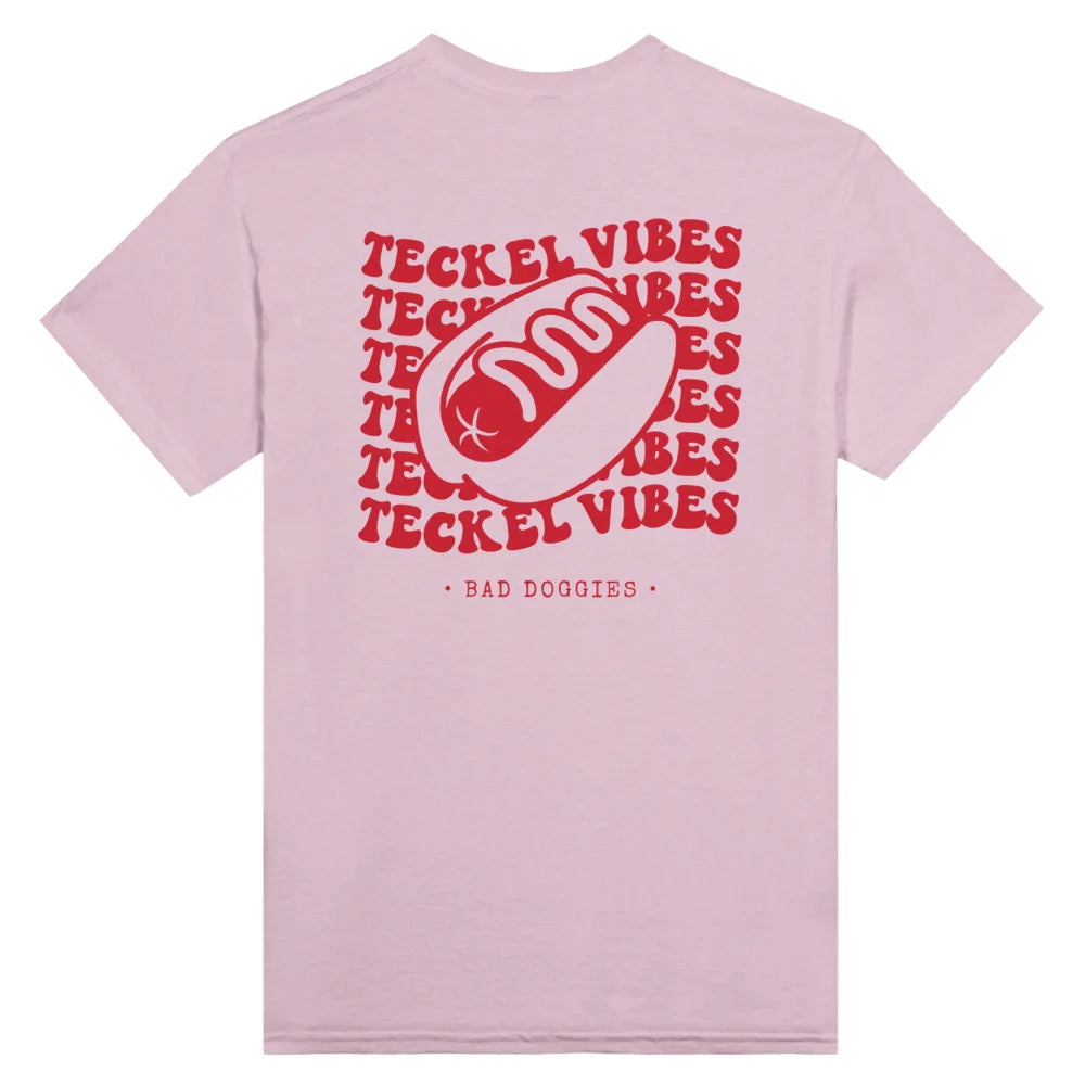 T-shirt Teckel Vibes 🌭 - Rose Poudré / S T-shirt Teckel