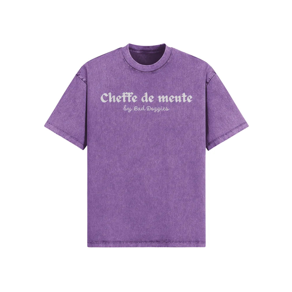 T-shirt Ultra Oversize - Cheffe de meute 🦴 - Ultra Violet