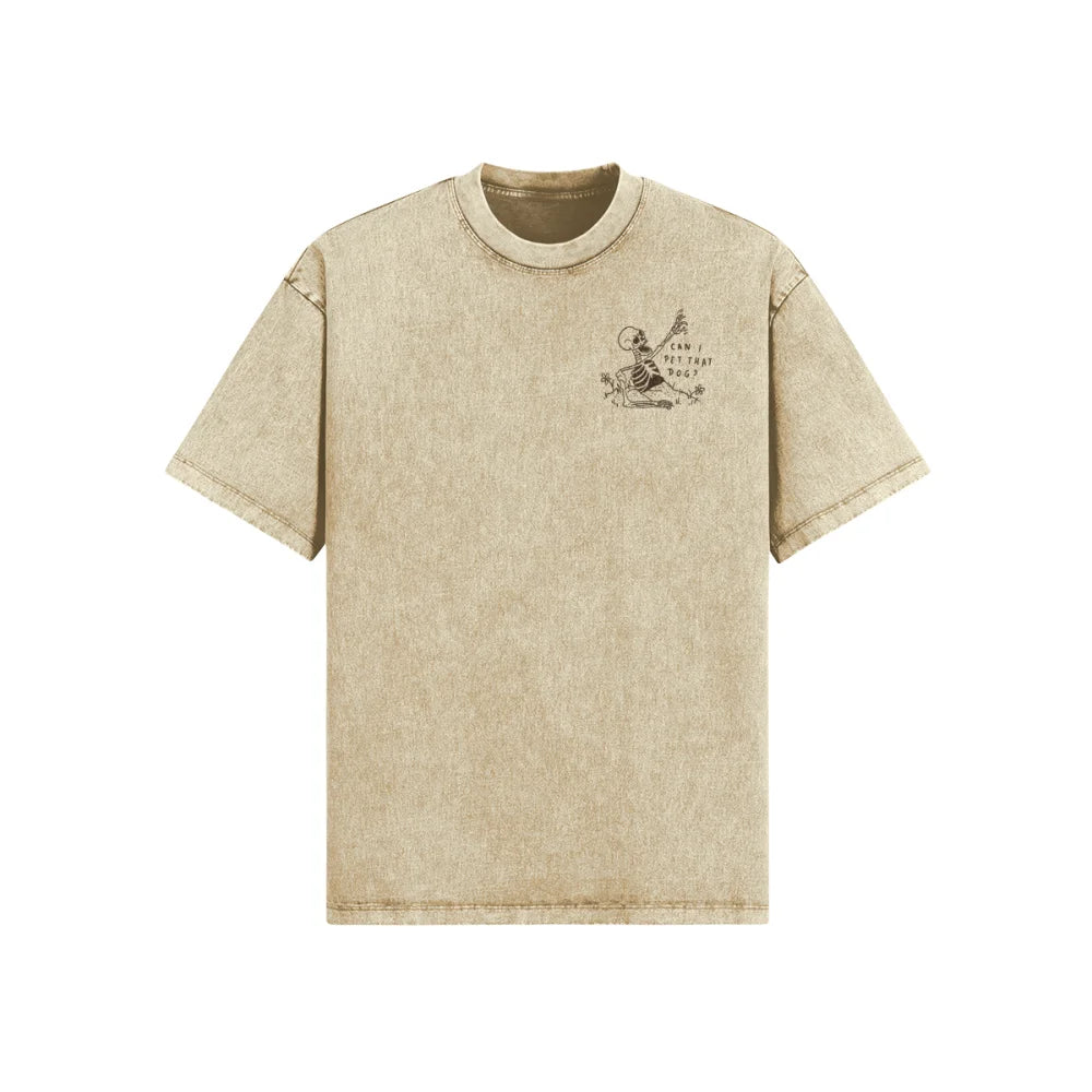 T-shirt Ultra Oversized - Can I Pet That Dog ? 🪦☝️