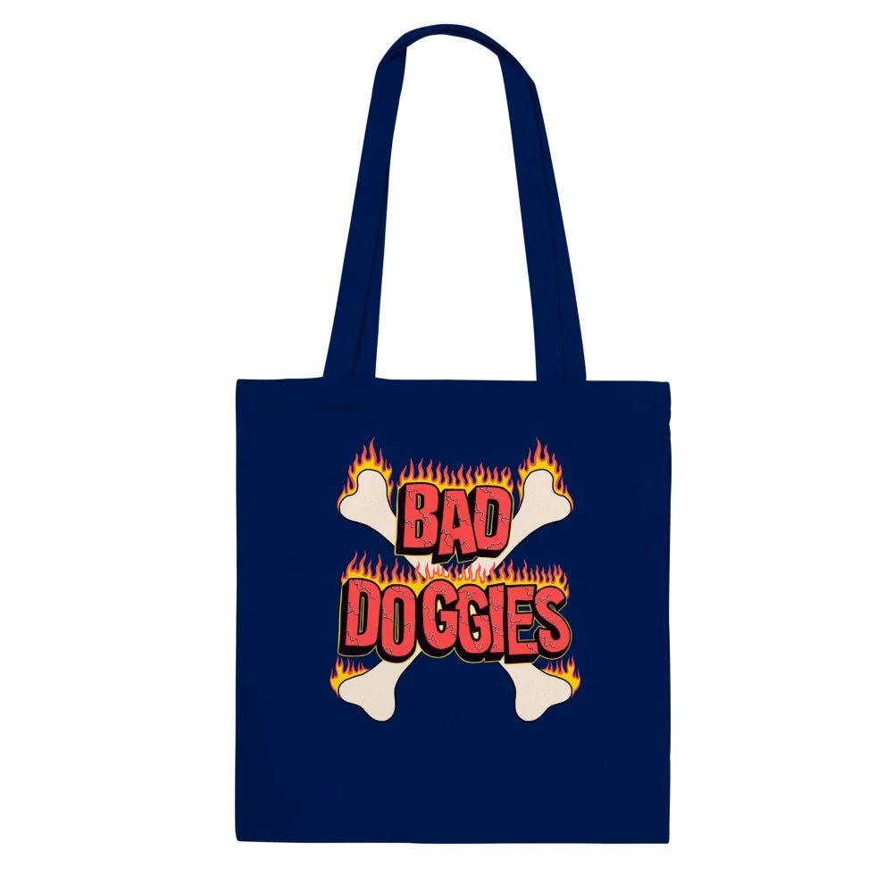 Tote Bag 𝕭𝖆𝖉 𝕯𝖔𝖌𝖌𝖎𝖊𝖘 ❤️🔥 - Navy Tote Bag 𝕭𝖆𝖉 𝕯𝖔𝖌𝖌𝖎𝖊𝖘 ❤️🔥