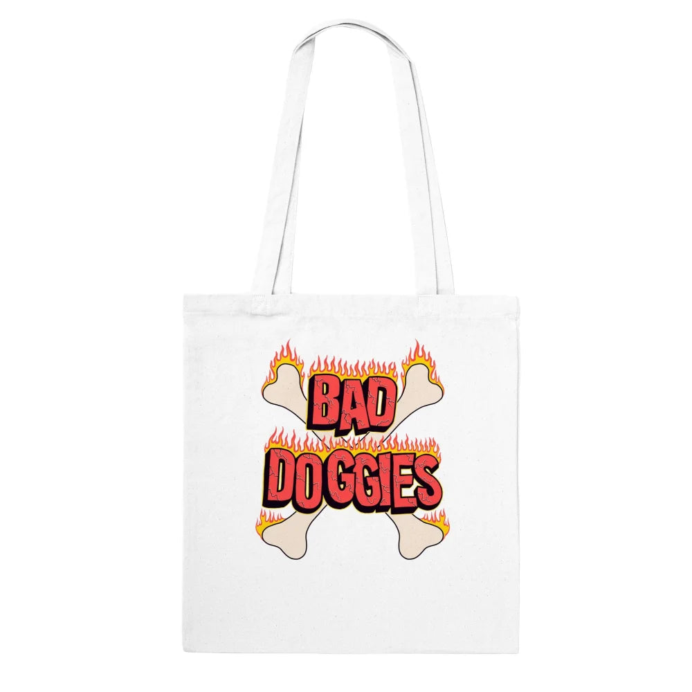 Tote Bag 𝕭𝖆𝖉 𝕯𝖔𝖌𝖌𝖎𝖊𝖘 ❤️🔥 - White comme Walter Tote Bag 𝕭𝖆𝖉