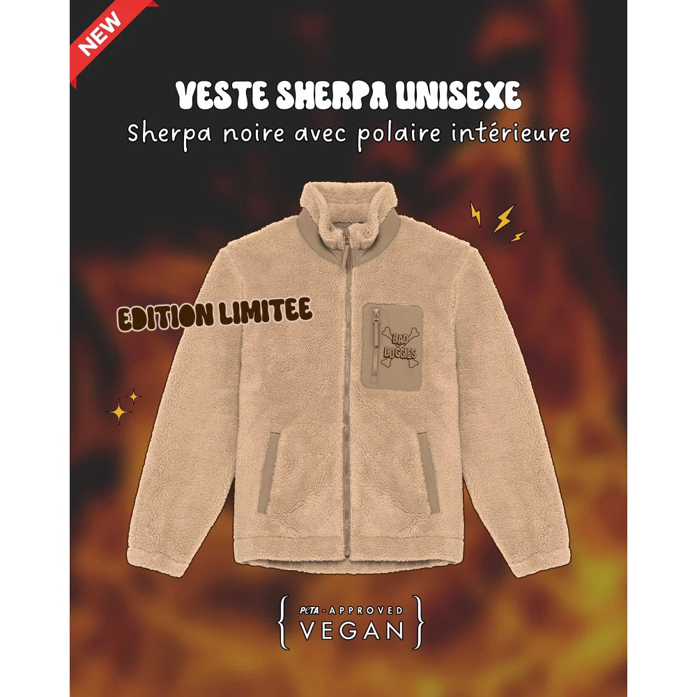 Veste Sherpa Bad Doggies ⚡ - Beige / XXS Veste Sherpa