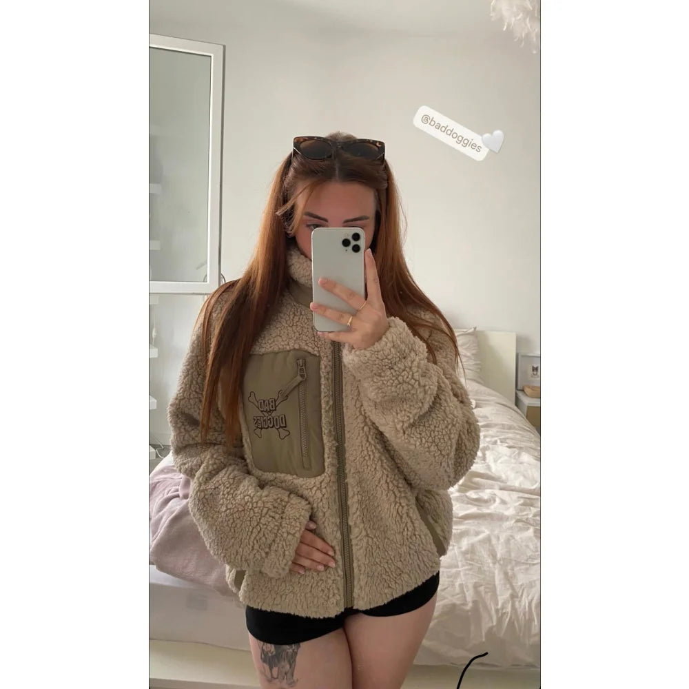 Veste Sherpa Bad Doggies ⚡ - Veste Sherpa Unisexe Bad