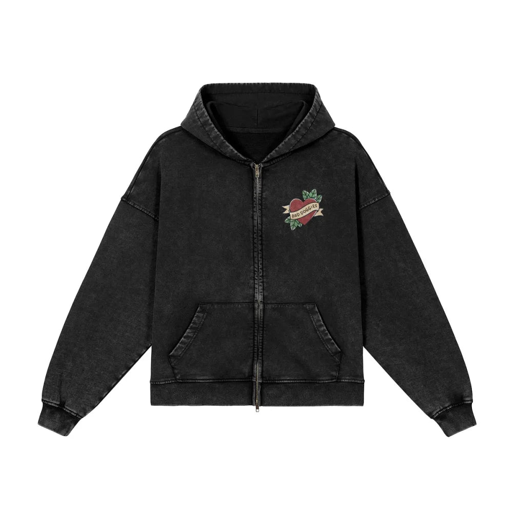 Veste Zippée Oversized - BAD TO THE BONE 🦴 - Veste Zippée