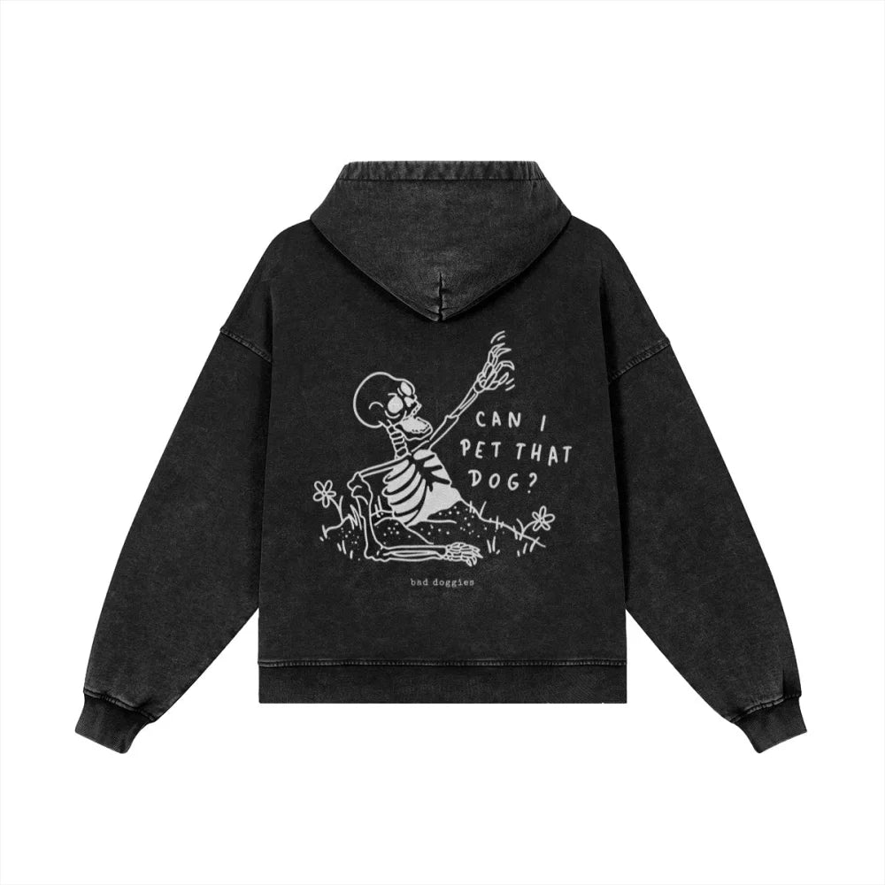 Veste Zippée Oversized - Can I Pet That Dog ? 🪦☝️ - Veste