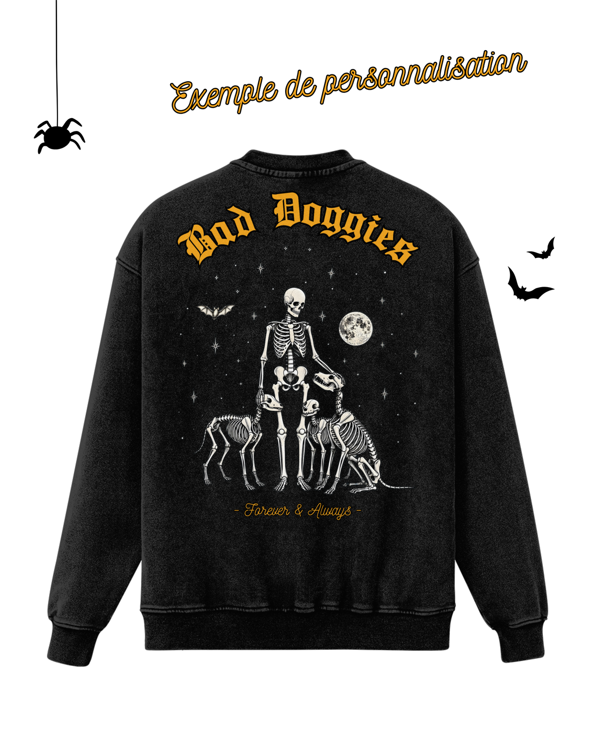 Crewneck Oversize Forever & Always 💀🕯️ 𝖆̀ 𝖕𝖊𝖗𝖘𝖔𝖓𝖓𝖆𝖑𝖎𝖘𝖊𝖗