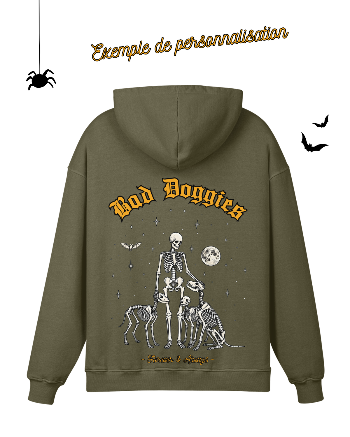 Hoodie Oversize Forever & Always 💀🕯️ 𝖆̀ 𝖕𝖊𝖗𝖘𝖔𝖓𝖓𝖆𝖑𝖎𝖘𝖊𝖗