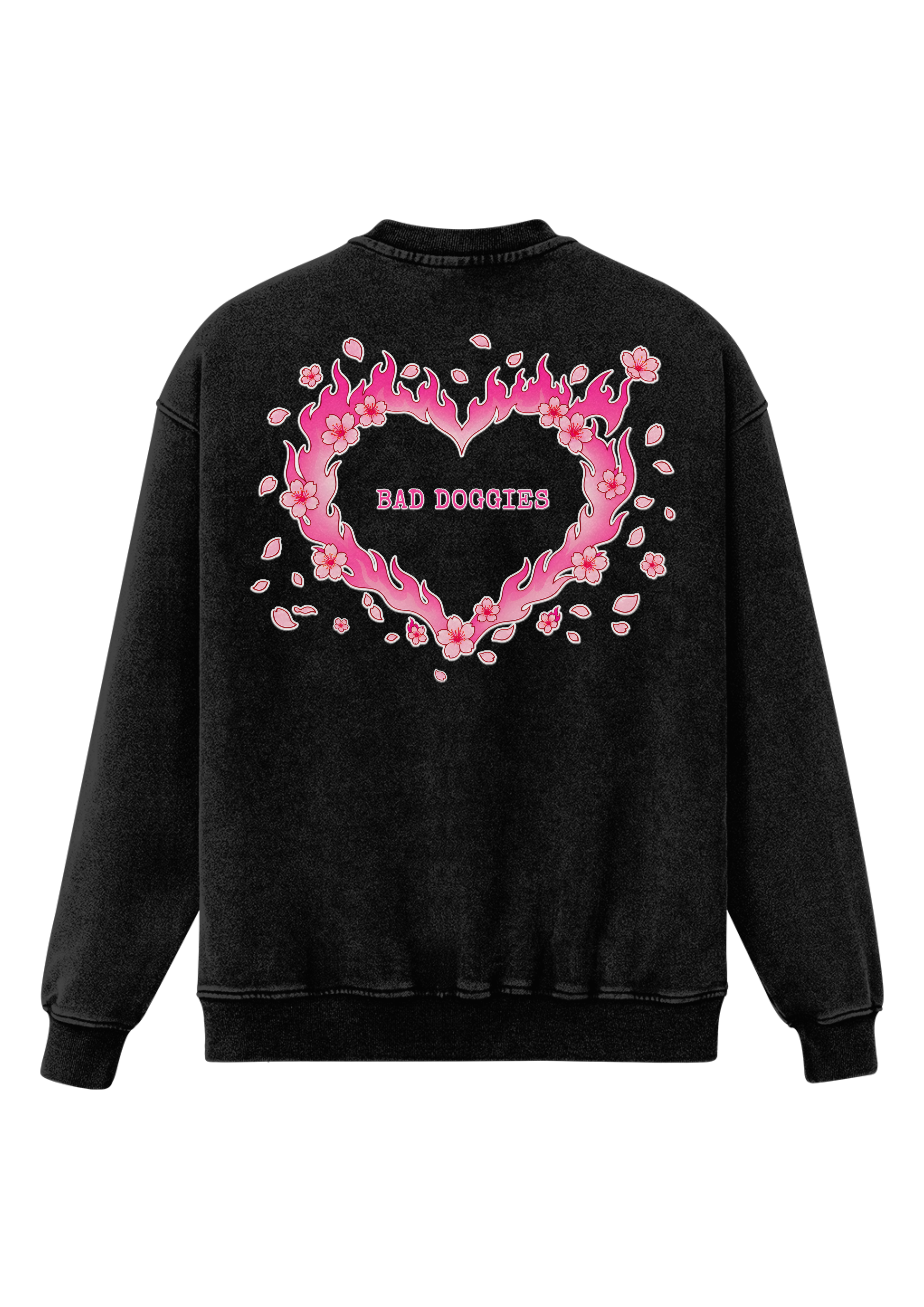 Crewneck Ultra Oversized - Badass Dog Mom 🌸