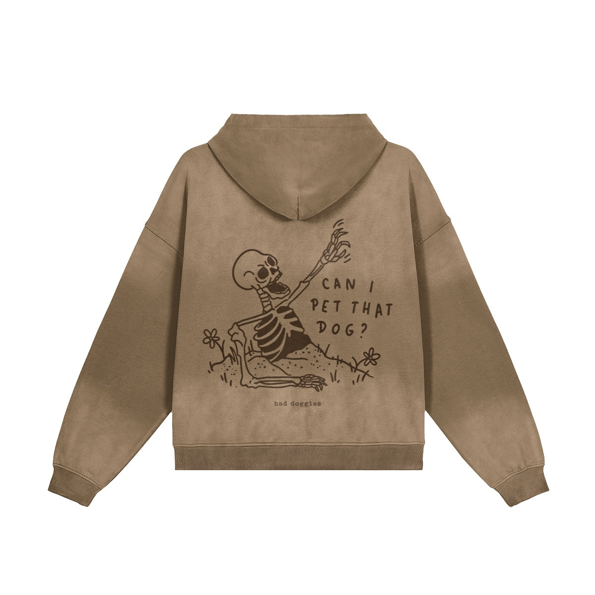 Hoodie Oversize Délavé - Can I Pet That Dog ? 🪦☝️