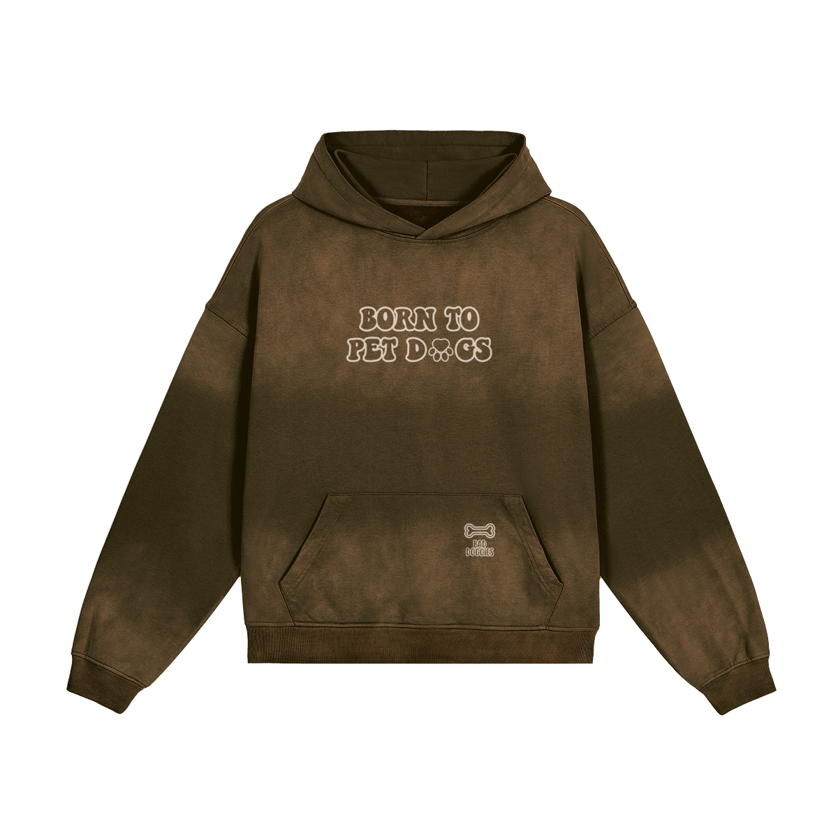 Hoodie Oversize Délavé - BORN TO PET DOGS 🐾