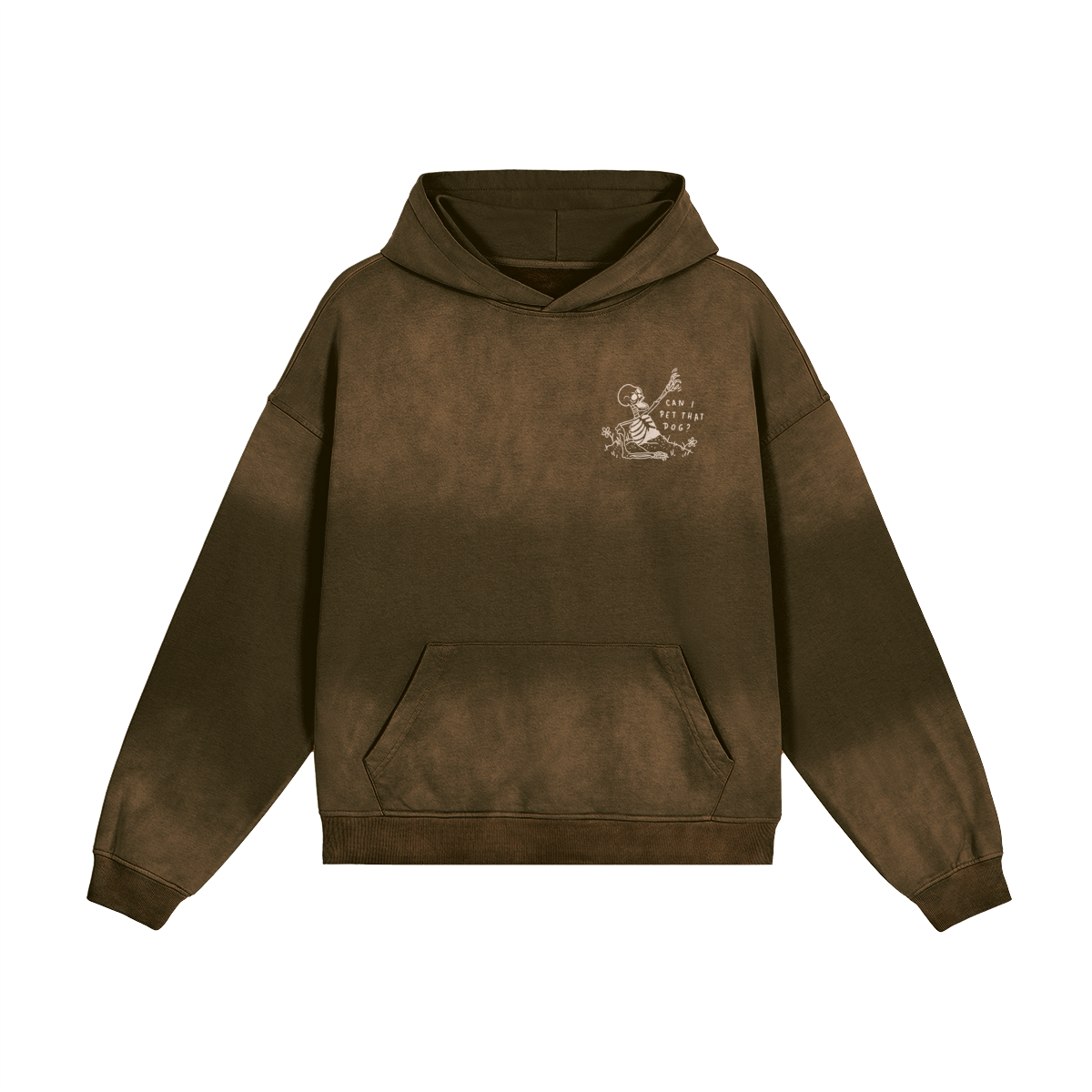 Hoodie Oversize Délavé - Can I Pet That Dog ? 🪦☝️