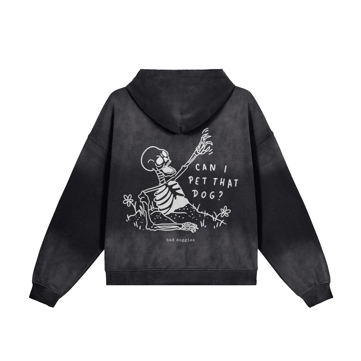 Hoodie Oversize Délavé - Can I Pet That Dog ? 🪦☝️