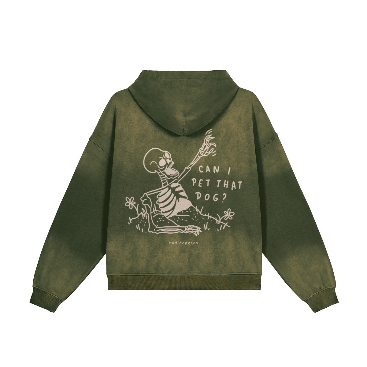 Hoodie Oversize Délavé - Can I Pet That Dog ? 🪦☝️