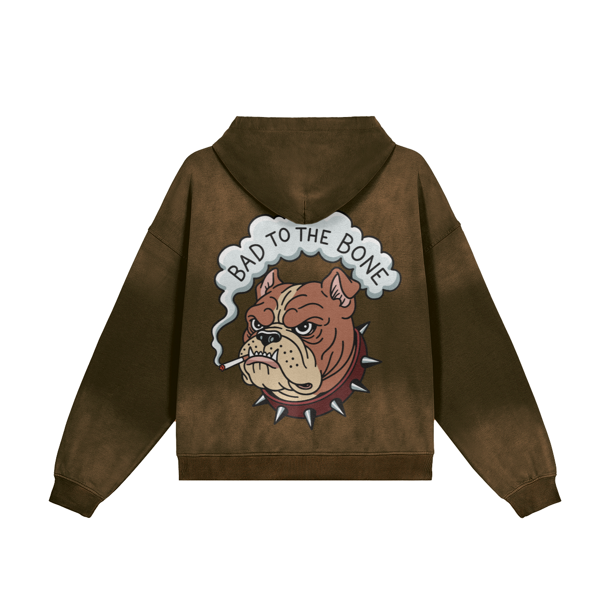 Hoodie Oversize Délavé - BAD TO THE BONE 🦴