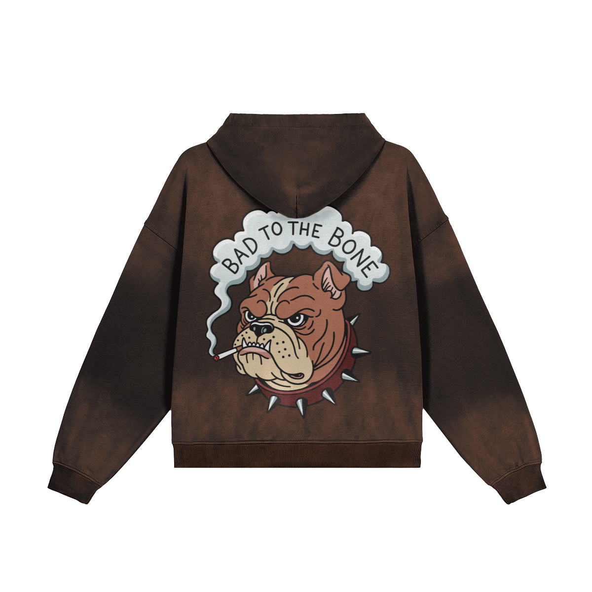 Hoodie Oversize Délavé - BAD TO THE BONE 🦴