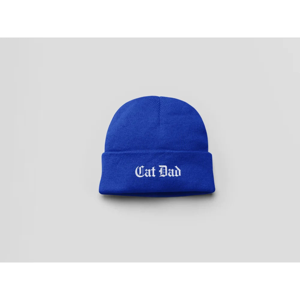 Bonnets Brodés - 𝕮𝖆𝖙 𝕸𝖔𝖒 / 𝕮𝖆𝖙 𝕯𝖆𝖉 ✨ - Cat Dad / Royal Blue