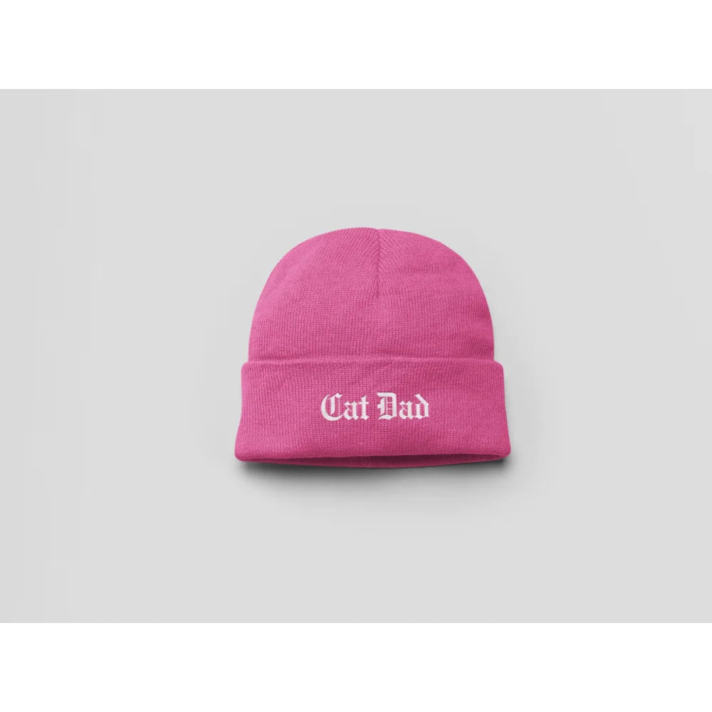 Bonnets Brodés - 𝕮𝖆𝖙 𝕸𝖔𝖒 / 𝕮𝖆𝖙 𝕯𝖆𝖉 ✨ - Cat Dad / Royal Pink