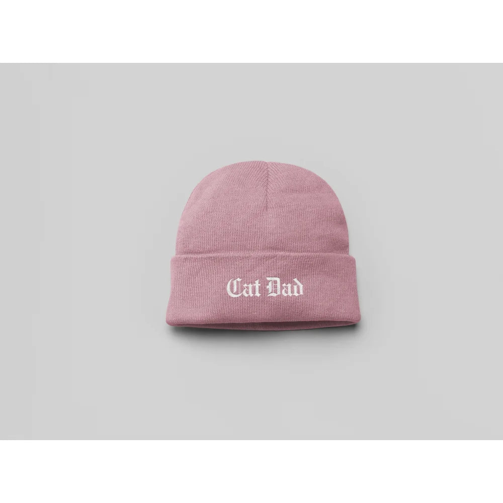 Bonnets Brodés - 𝕮𝖆𝖙 𝕸𝖔𝖒 / 𝕮𝖆𝖙 𝕯𝖆𝖉 ✨ - Cat Dad / Rose