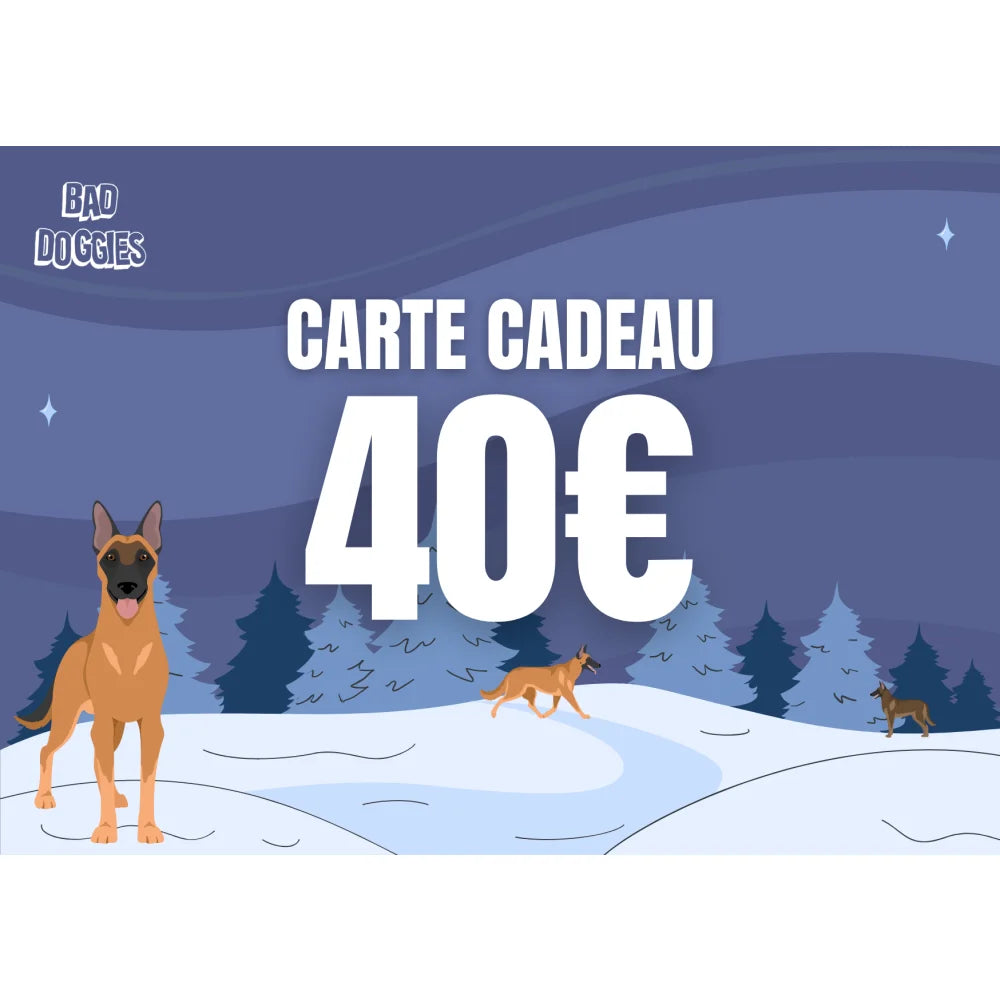 Carte-cadeau Bad Doggies 🎁 - 40 € Carte-cadeau Bad