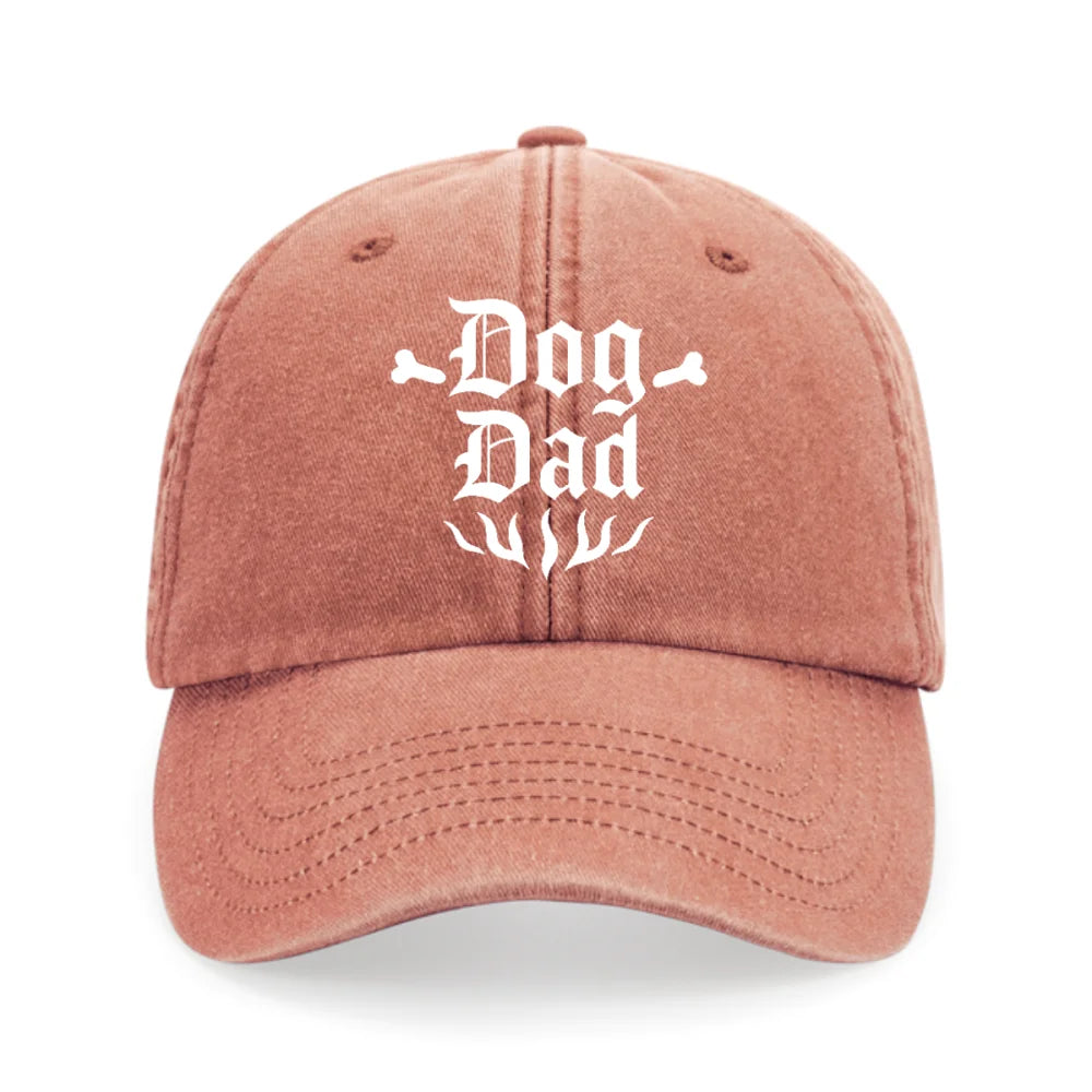 Casquette Brodée - 🦴 DOG DAD 🦴 - Rouille Casquette Brodée