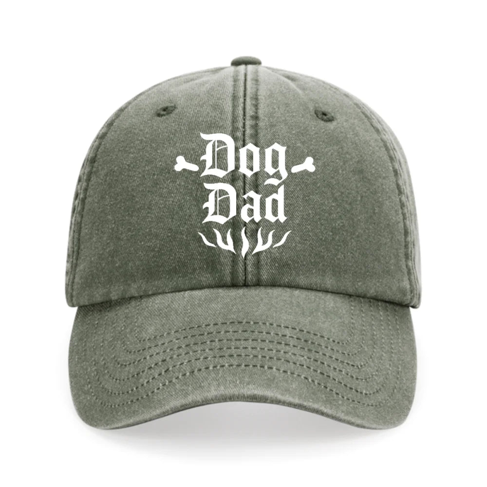 Casquette Brodée - 🦴 DOG DAD 🦴 - Olive Casquette Brodée