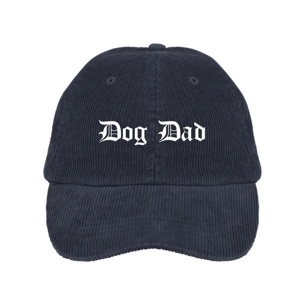 Casquette Velours Côtelé 🍂 - Dog Dad / Navy Casquette