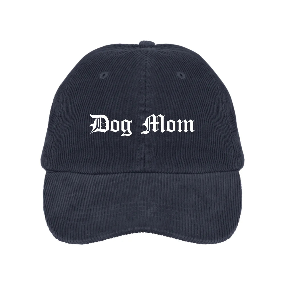 Casquette Velours Côtelé 🍂 - Dog Mom / Navy Casquette