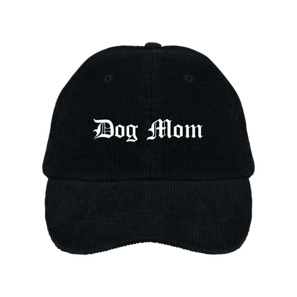 Casquette Velours Côtelé 🍂 - Dog Mom / Black Jack Casquette