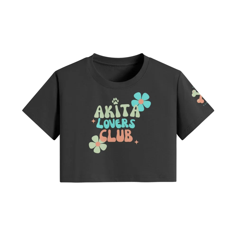 Crop Top ✨ AKITA LOVERS CLUB 🌸 - Black Jack / Mojito / S