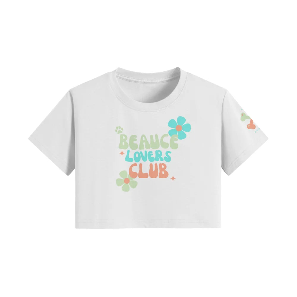 Crop Top ✨ BEAUCE LOVERS CLUB 🌸 - White comme Walter