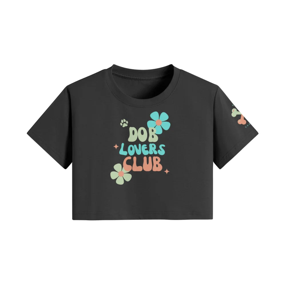 Crop Top ✨ DOB LOVERS CLUB 🌸 - Black Jack / Mojito / S Crop