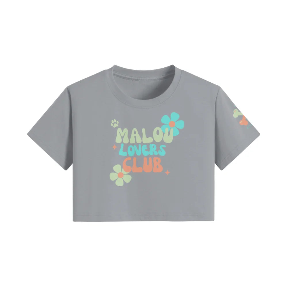 Crop Top ✨ MALOU LOVERS CLUB 🌸 - Grey Scofield / Mojito / S