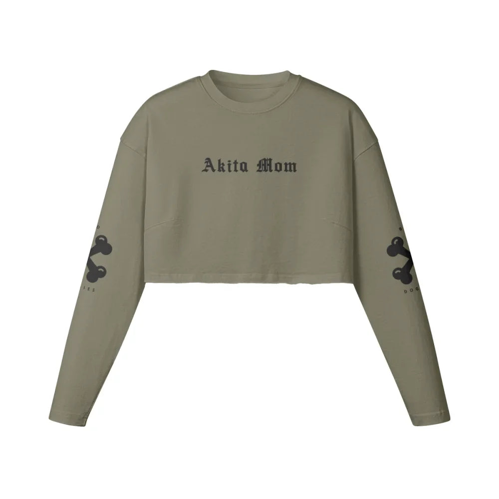 Crop Top Manches Longues Akita Américain 🏴‍☠️