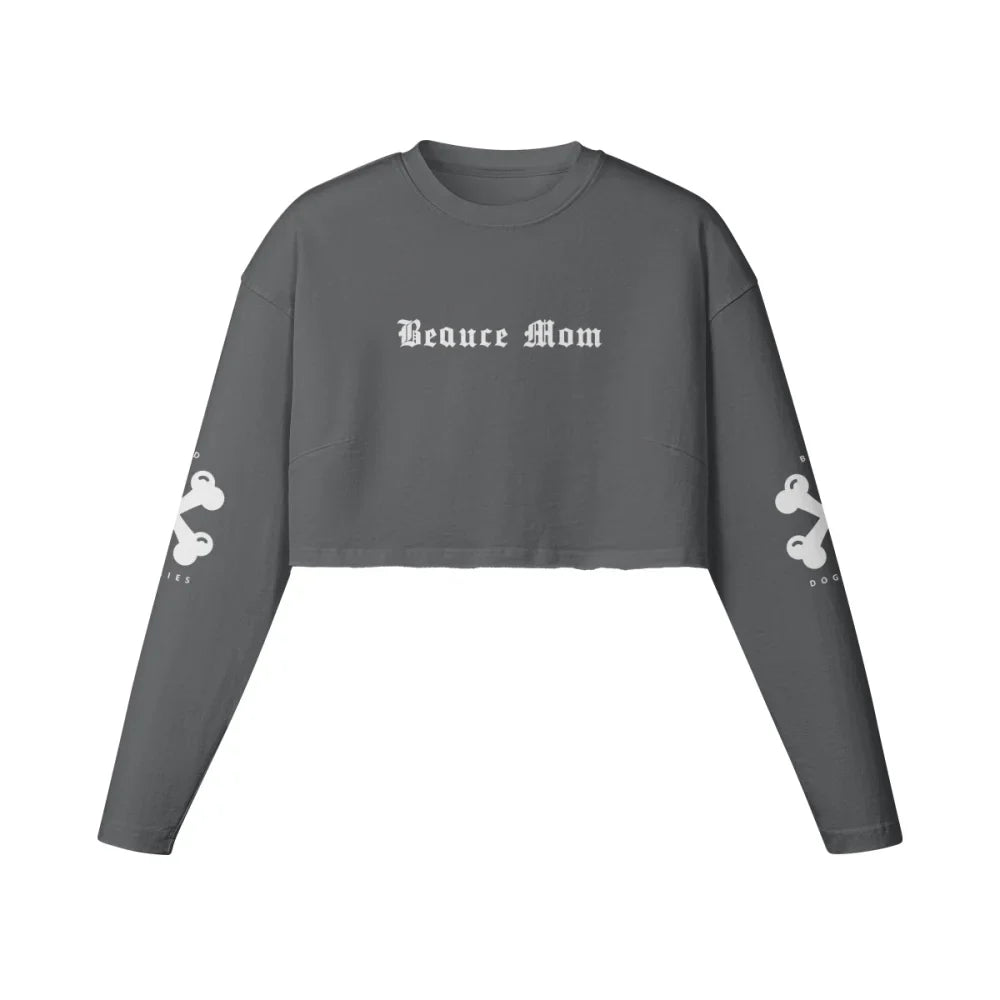 Crop Top Manches Longues Beauceron 🏴‍☠️ - Gris