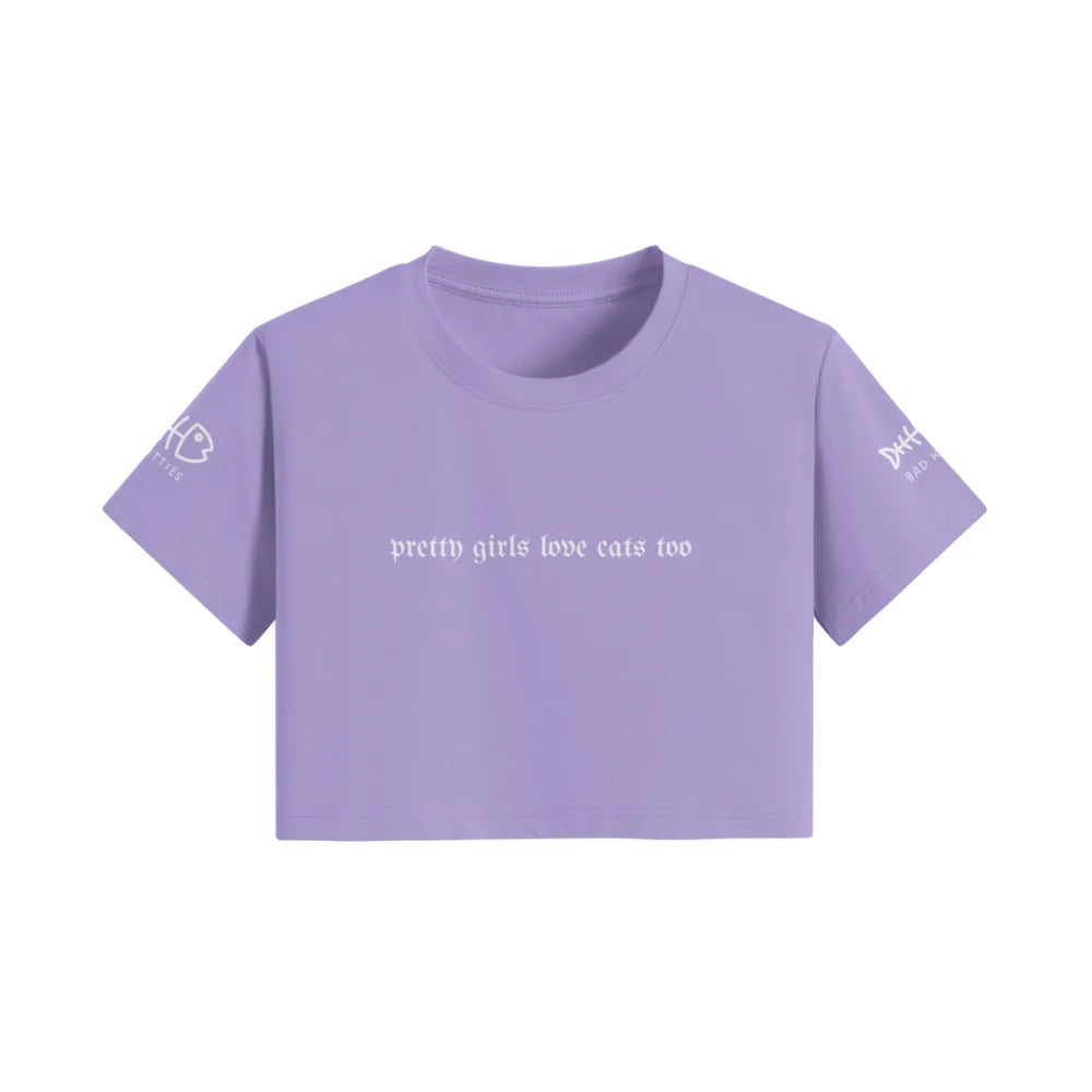 Crop Top - Pretty Girls Love Cats 🏴‍☠️ - Crop Top