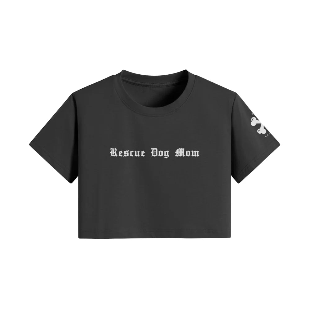 Crop Top Rescue Dog Mom 🏴‍☠️ - Black Jack / S Crop Top