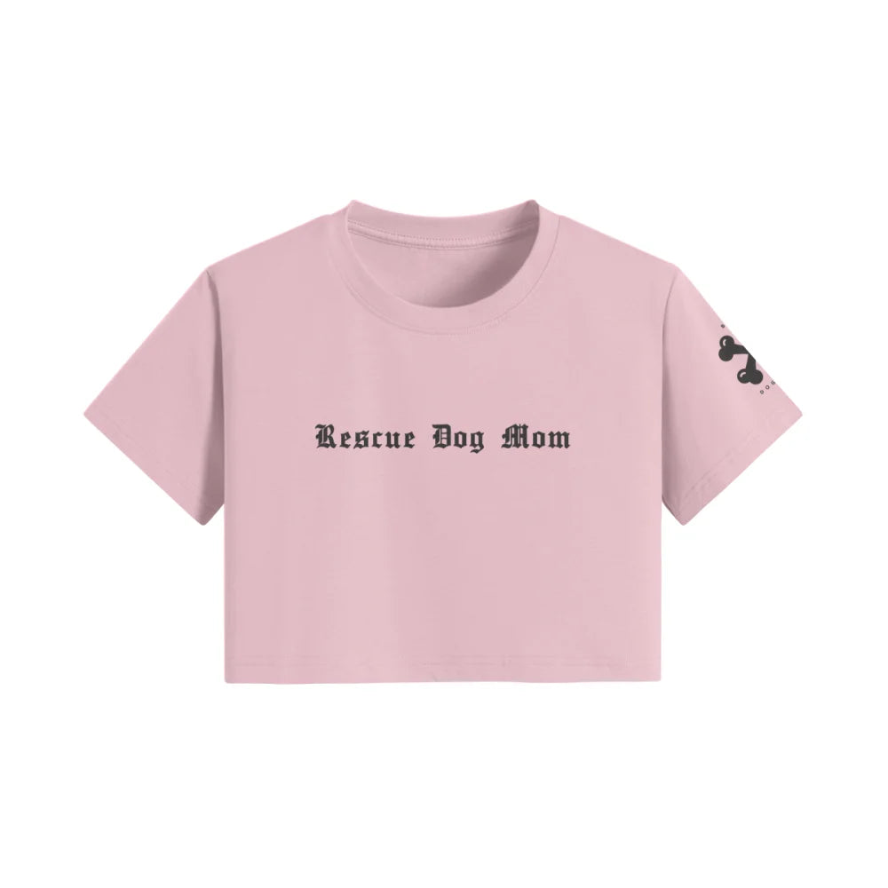 Crop Top Rescue Dog Mom 🏴‍☠️ - Rose Poudré / S Crop Top