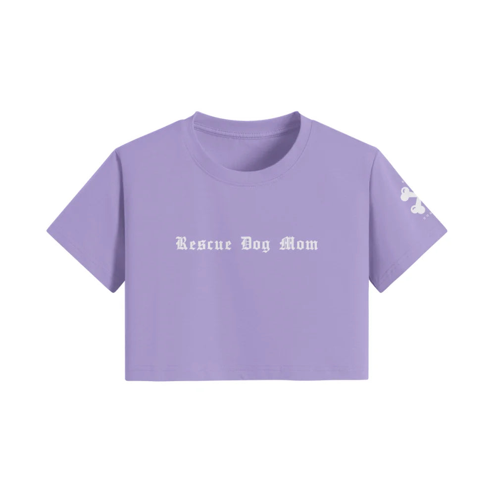 Crop Top Rescue Dog Mom 🏴‍☠️ - Lilas / S Crop Top