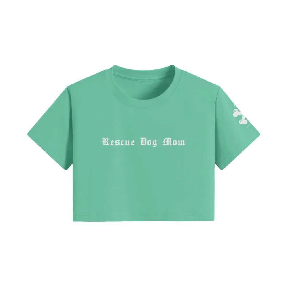 Crop Top Rescue Dog Mom 🏴‍☠️ - Opaline / S Crop Top Rescue