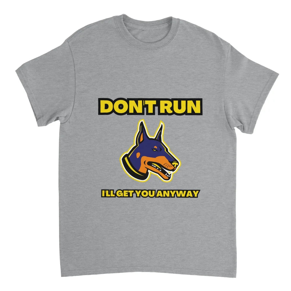 T-shirt DON’T RUN - Dobermann - Grey Scofield / S T-shirt