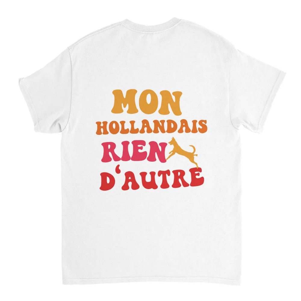T-shirt 𝗥𝗜𝗘𝗡 𝗤𝗨𝗘 𝗠𝗢𝗡 𝗛𝗢𝗟𝗟𝗔𝗡𝗗𝗔𝗜𝗦 🧡 - White comme Walter / S
