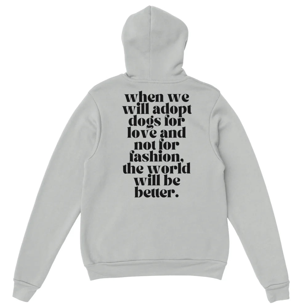 Hoodie ADOPT 4 LOVE <3 - Grey Scofield / S Hoodie ADOPT 4