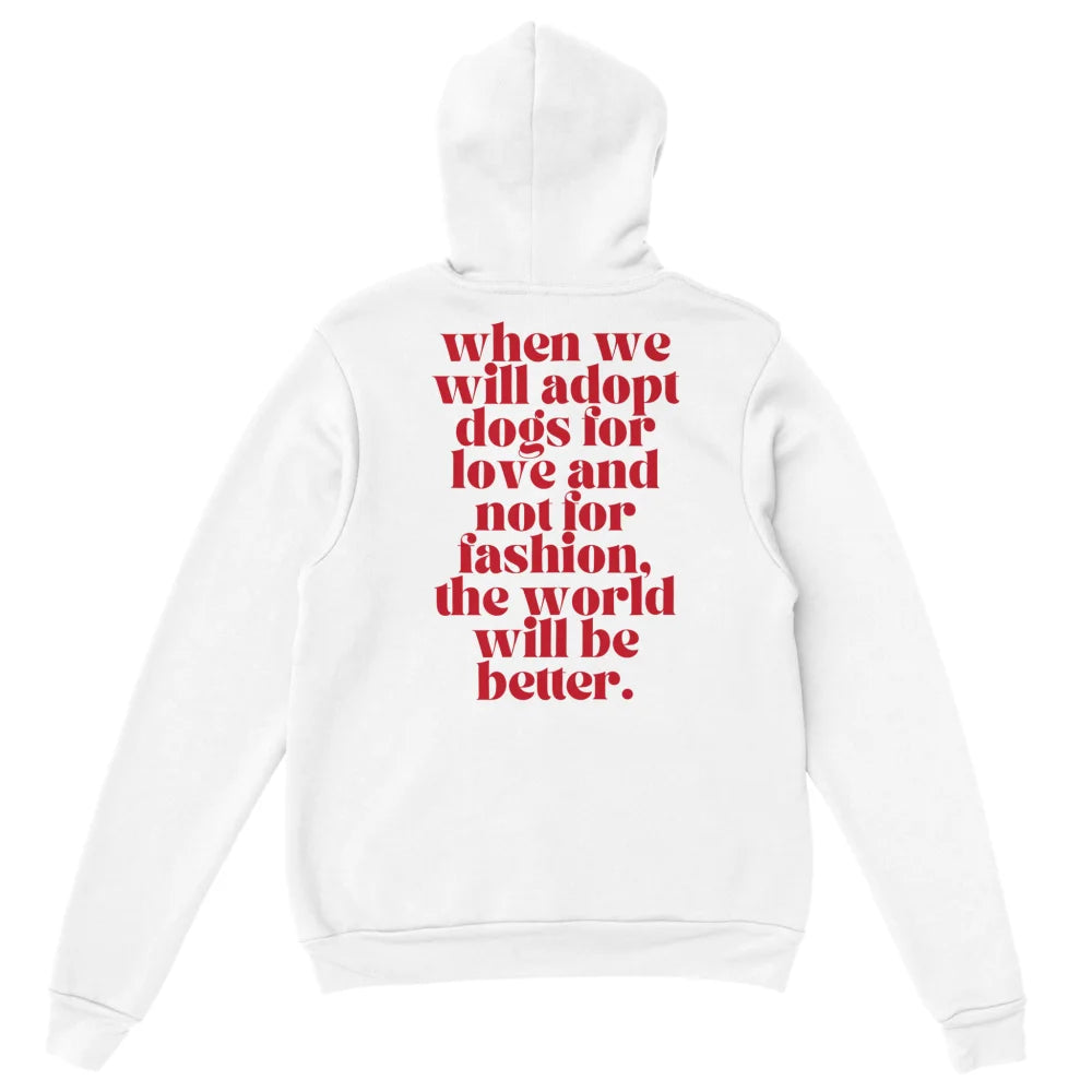 Hoodie ADOPT 4 LOVE <3 - White comme Walter / S Hoodie