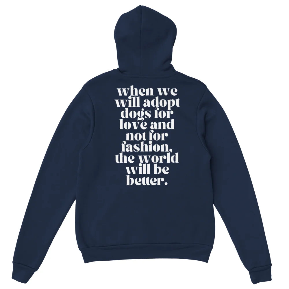 Hoodie ADOPT 4 LOVE <3 - Navy / S Hoodie ADOPT 4 LOVE - Bad