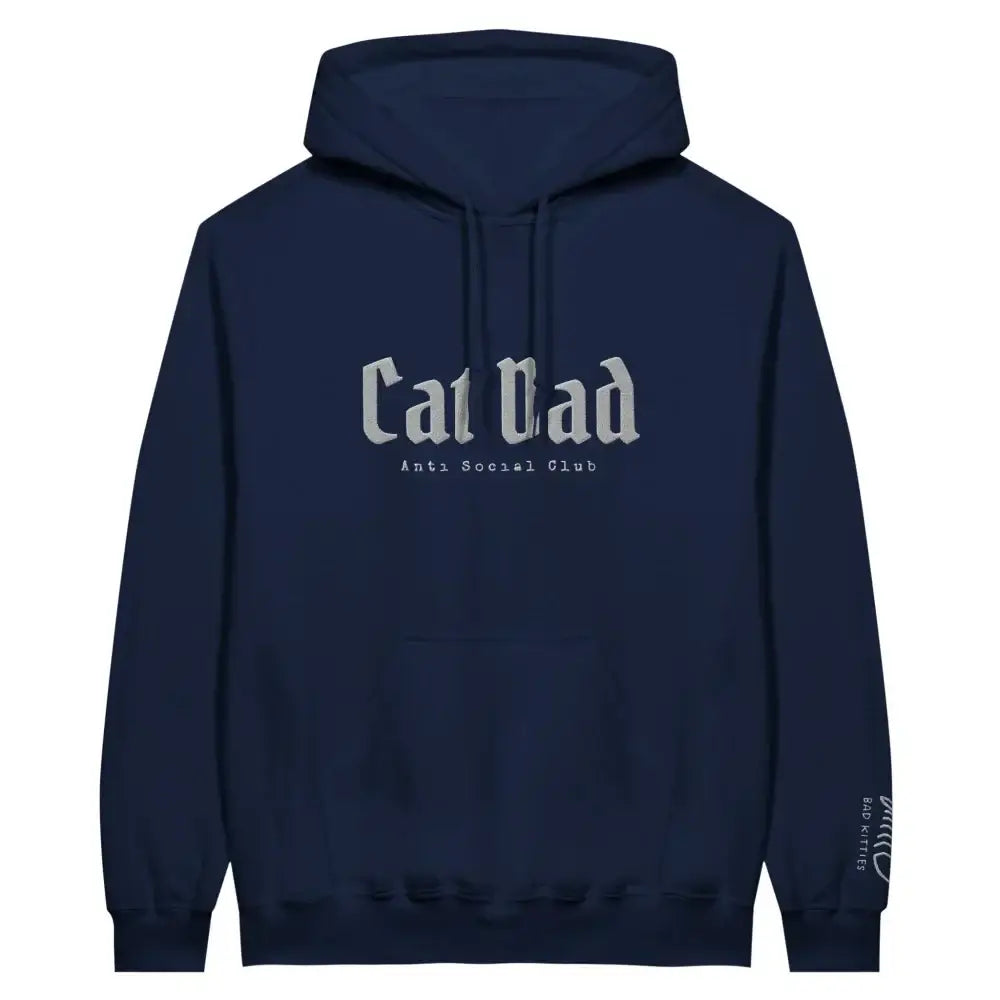 Hoodie BRODÉ - 𝕮𝖎𝖌 𝕯𝖆𝖉 𝙰𝚗𝚝𝚒 𝚂𝚘𝚌𝚒𝚊𝚕 𝙲𝚕𝚞𝚋 ✨ - Navy / S Hoodie