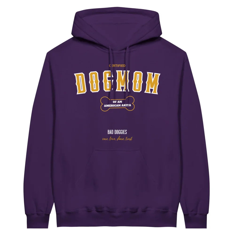 Hoodie CERTIFIED DOGMOM CLUB 🎓 - American Akita - Bunch of