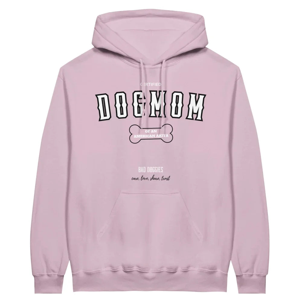 Hoodie CERTIFIED DOGMOM CLUB 🎓 - American Akita - Rose