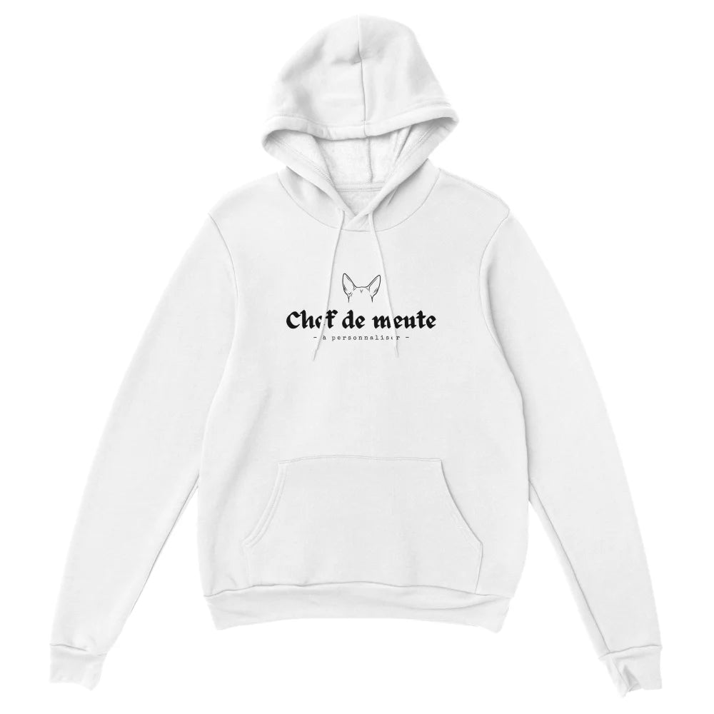 Hoodie Chef de Meute 🐺 𝖆̀ 𝖕𝖊𝖗𝖘𝖔𝖓𝖓𝖆𝖑𝖎𝖘𝖊𝖗 - Hoodie Chef