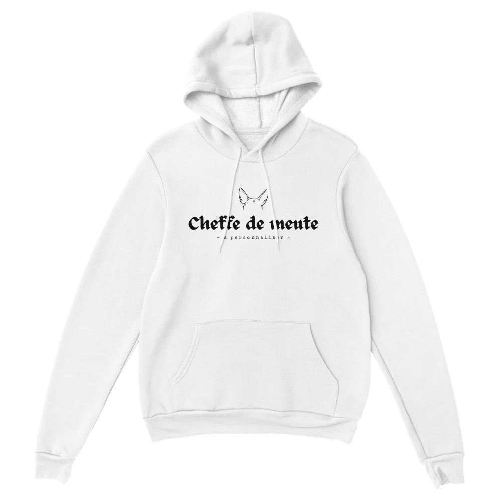 Hoodie Cheffe de Meute 🐺 𝖆̀ 𝖕𝖊𝖗𝖘𝖔𝖓𝖓𝖆𝖑𝖎𝖘𝖊𝖗 - Hoodie Cheffe